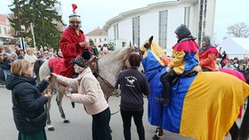 Svatý Martin přijel do Hustopečí v sobotu 8. listopadu přesně v 11 hodin a 11 minut.