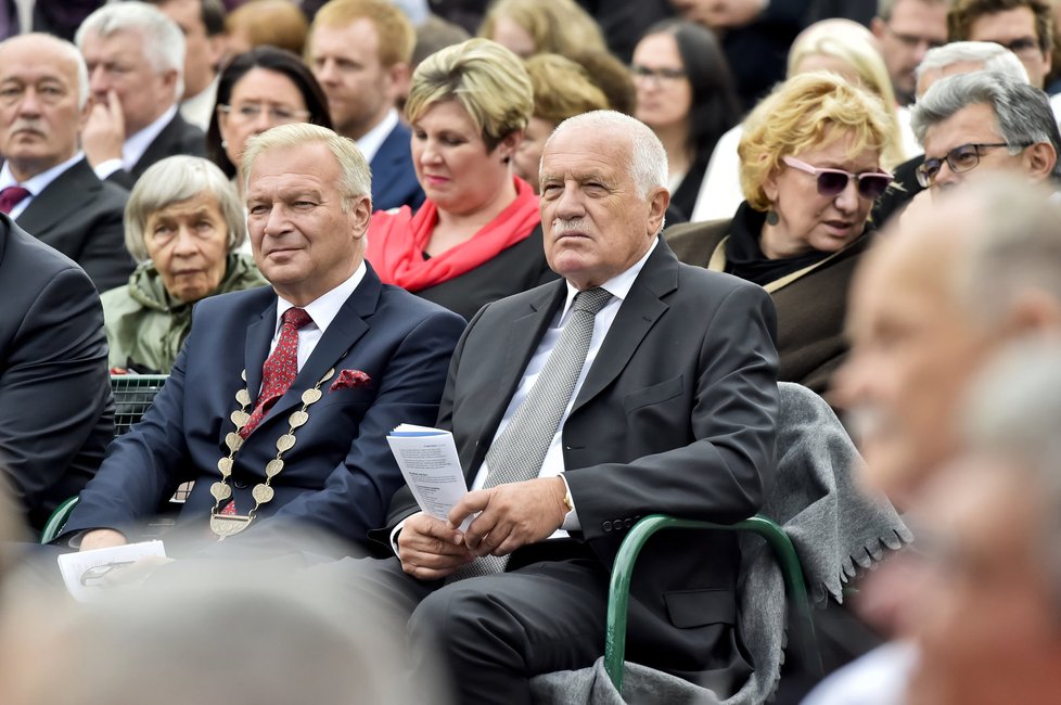 Svatováclavská pouť v roce 2017. Václav Klaus