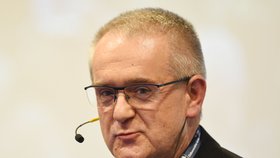 Předseda Odborového svazu Kovo Jaroslav Souček během druhého dne jednání 7. sjezdu Odborového svazu Kovo 16. června v Olomouci.