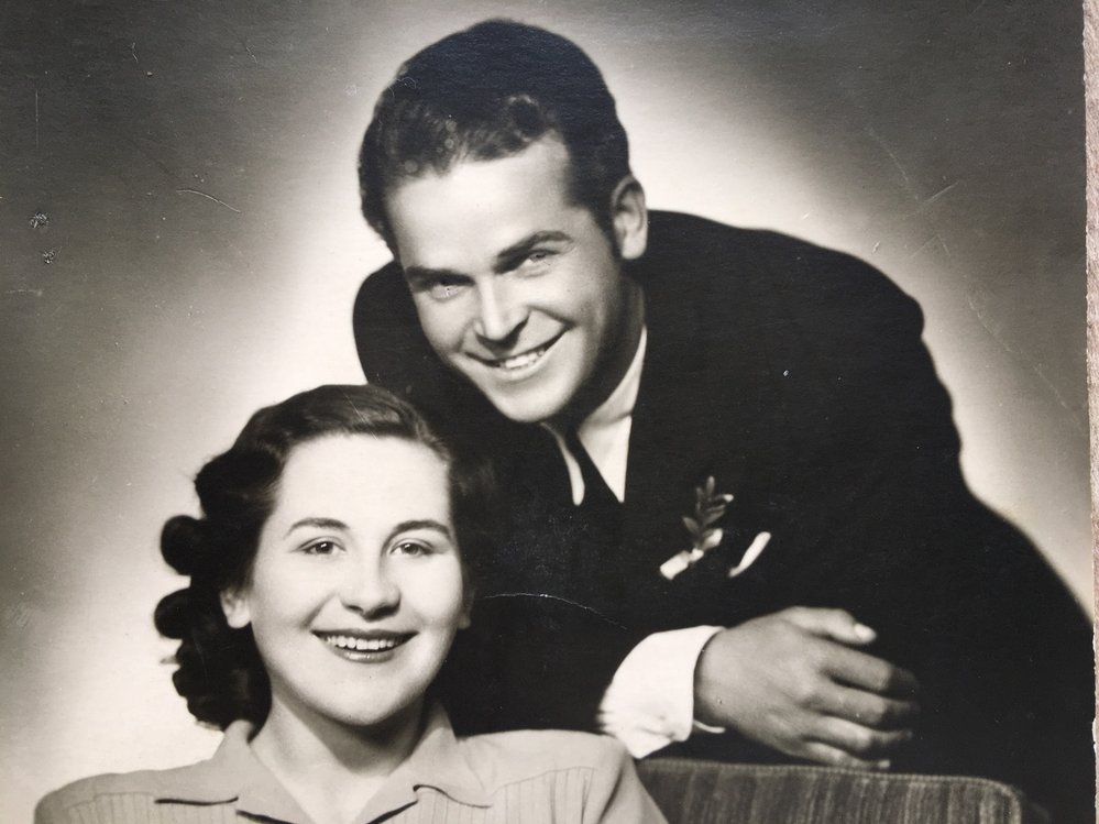  Svatební foto Václava a Ludmily Švédových. Štěstí, které trvalo jen krátce. (27. dubna 1946)  