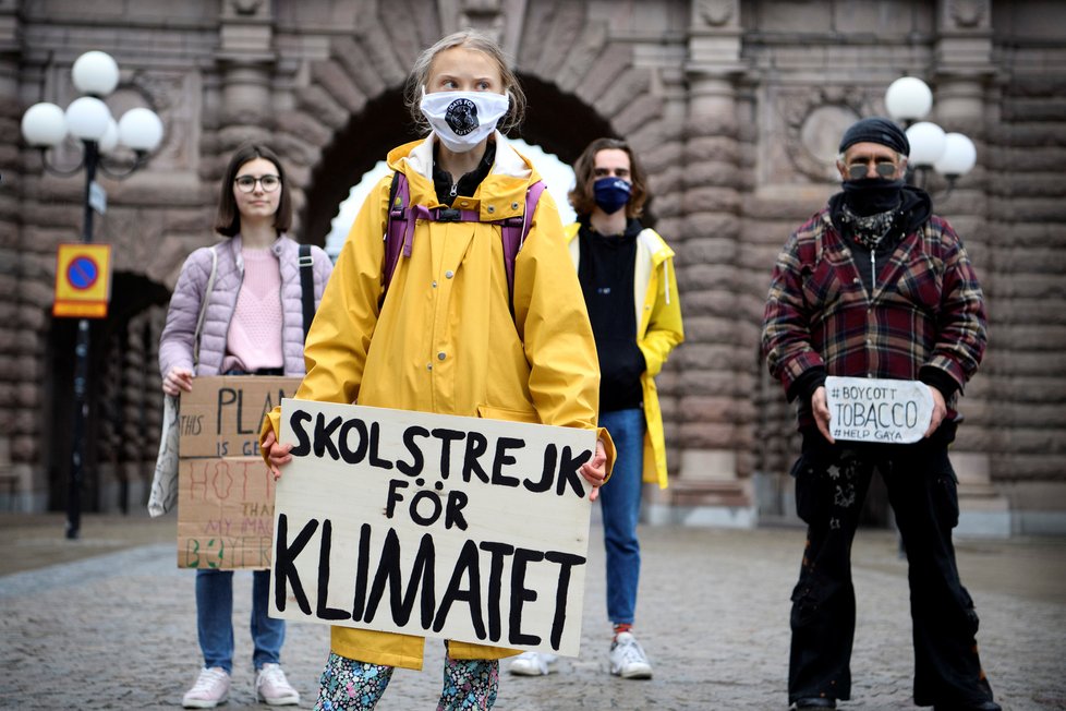 Švédská environmentální aktivistka Greta Thunbergová.