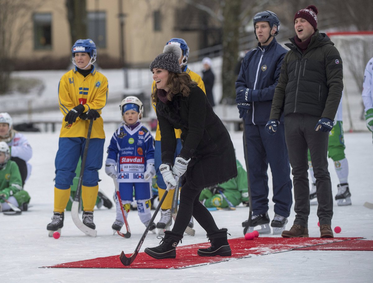 Princ William a vévodkyně Kate ve Švédsku.