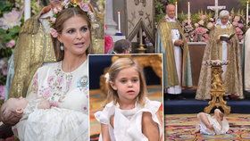 Královský fracek na křtinách: Princezna se válela po zemi a hrála si s kamením!