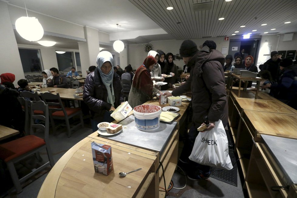 Uprchlíci ve švédském Riksgränsenu: Ubytovali je v horském hotelu