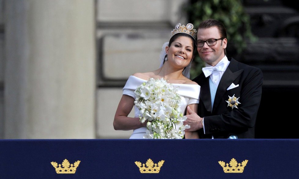 Švédská korunní princezna Victoria s manželem Danielem.