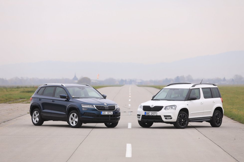 36 Srovnávací test: Škoda Karoq 1.5 TSI ACT vs. Škoda Yeti 1.4 TSI