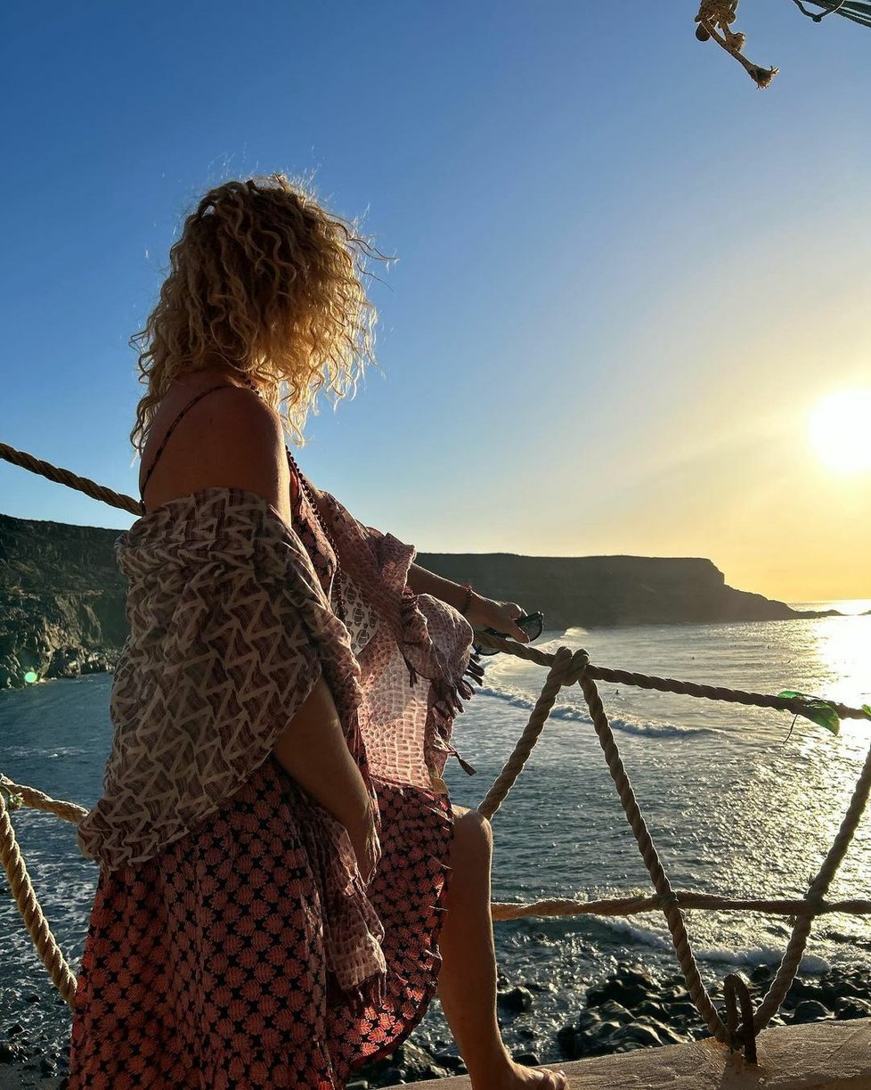 Světlana Nálepková si užívá na ostrově Fuerteventura.