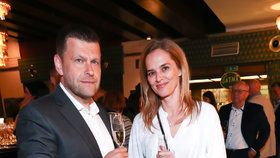Moderátorka ČT Světlana Witowská s manželem Petrem