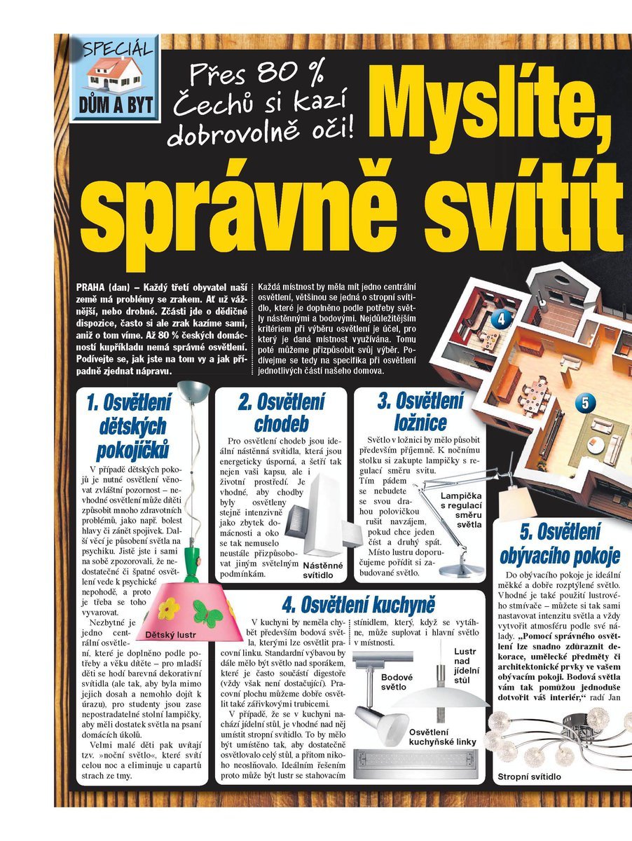 Myslíte, že správně svítíte?