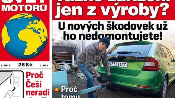 Svět motorů 09/2019: Proč si tažné zajistit hned při objednání nového auta?