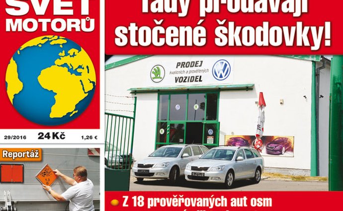 Svět motorů 29/2016: Stáčení tachometrů vozidel Škoda