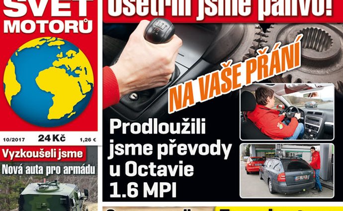 Svět motorů 10/2017: Prodlužování převodů u Octavie 1.6 MPI