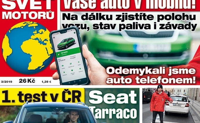 Svět motorů 03/2019: Auto v mobilu