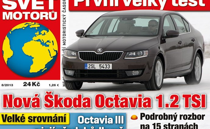 Svět motorů 08/2013: Škoda Octavia III 1.2 TSI Elegance