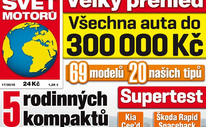 Svět motorů 17/2015: Nejžádanější auta pod 300.000 Kč