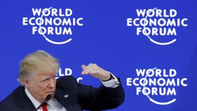Americký prezident Donald Trump promluvil na Světovém ekonomickém fóru v Davosu.