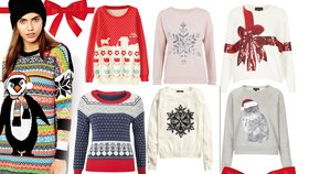 Překonejte mrazy díky vtipným vánočním svetrům.