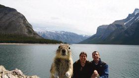 Autentická fotka od kanadských jezer, která minulý týden obletěla svět...