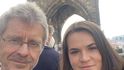 Vůdkyně běloruské opozice Svjatlana Cichanouská na návštěvě v Praze: Před Karlovým mostem se šéfem Senátem Milošem Vystrčilem