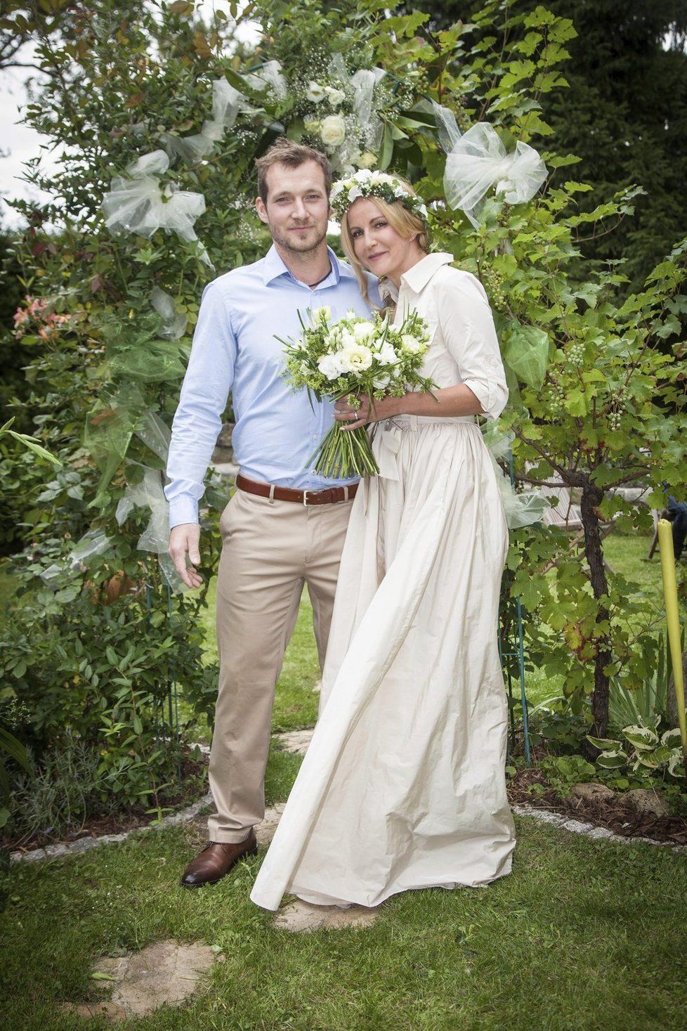 Vendula při své třetí svatbě s Josefem Pizingerem