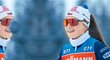 Mladá servisačka Julie Svrčková pečuje o lyže českých biatlonistů