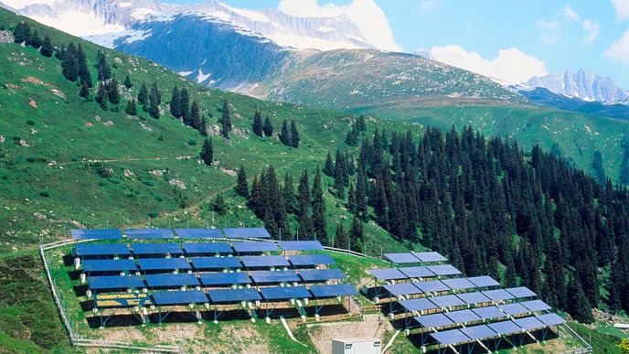 Solární panely ve Švýcarsku