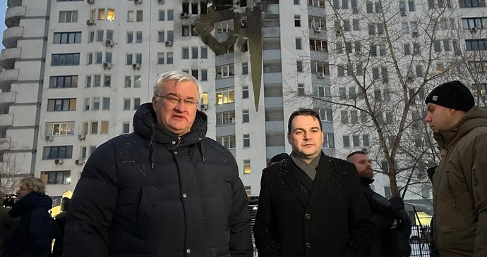 Petr Macinka v Kyjevě se svým protějškem Andrijem Sybihou