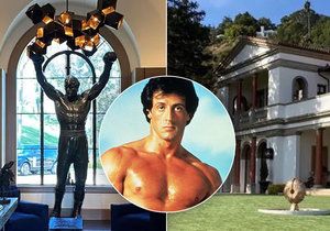 Sylvester Stallone (74) prodává barák! 8 ložnic a 12 koupelen za 2,8 miliardy.
