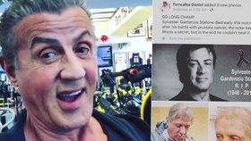 Sylvester Stallone vyvrací fámy o své smrti: Dívejte, žiju!