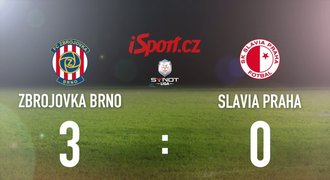 CELÝ SESTŘIH: Slavia prohrála v Brně 0:3! Navíc se jí zranil Škoda