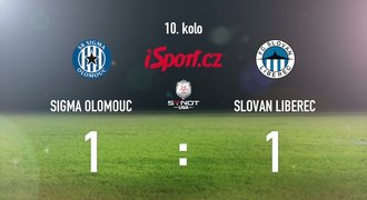 CELÝ SESTŘIH: Liberec vydřel v Olomouci jen bod, hrál 1:1