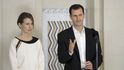 Syrský prezident Asad se svou manželkou