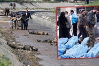 Drastické foto ze Sýrie: Řeka vyplavila stovku popravených mladíků