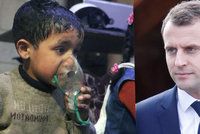 Macron: Asad použil chemické zbraně v Dúmě. Odveta přijde v pravou chvíli