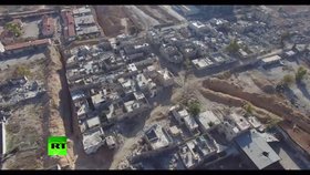 Město duchů – takhle nyní vypadá jedna ze čtvrtí Damašku.