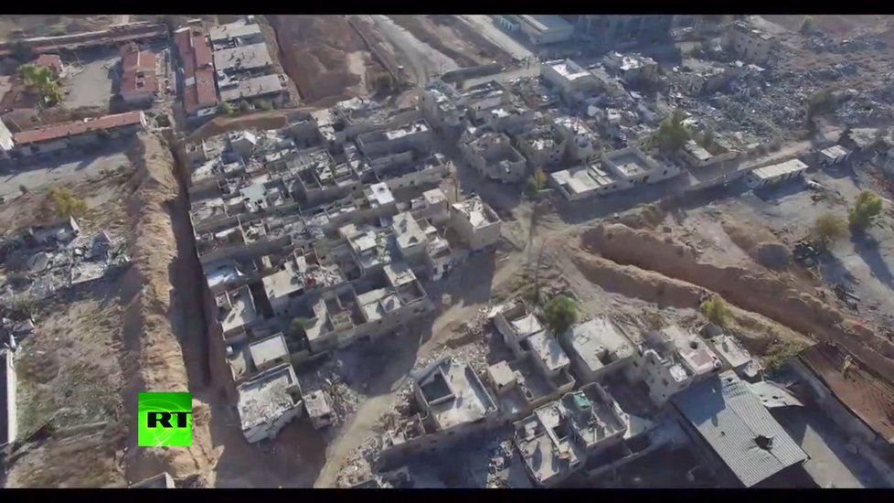 Město duchů - takhle nyní vypadá jedna ze čtvrtí Damašku.