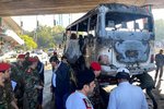 V centru Damašku vybouchl autobus, 13 lidí zemřelo.
