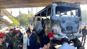 Při výbuchu autobusu v Damašku zemřelo 13 lidí: Teroristé nastražili dvě bomby, hlásí tamní média