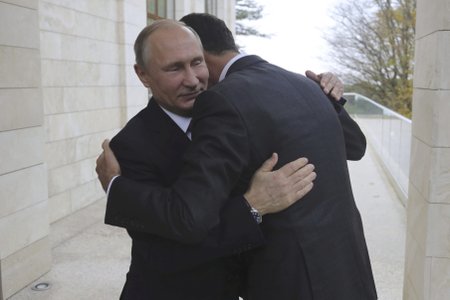 Syrský prezident Bašár Asad a ruský prezident Vladimir Putin.