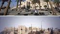 Aleppo před a po válce.