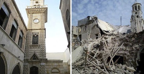 Tehdy a nyní: 27 apokalyptických obrázků ze syrského Aleppa, jednoho z nejstarších měst světa 