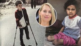 Češky v Sýrii narazily i na mnoho dětí bez nohou: Starší sestra Demúr také přišla o nohu