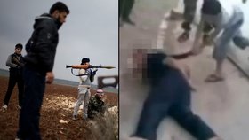 Pozor, drastické! Do konfliktu v Sýrii jsou vtaženy i děti, na YouTube unikly záběry z brutální popravy zajatce. Mačetu v ruce třímal malý kluk!