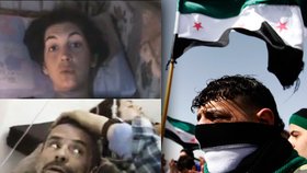 Po bombovém útoku v Sýrii zůstali na povstaleckém území uvězněni zranění západní novináři. Prostřednictvím televize nyní prosí: Dostaňte nás odsud