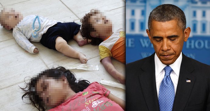 Barack Obama truchlí za mrtvé syrské děti, odvetný útok na Sýrii za použití chemických zbraní je na spadnutí