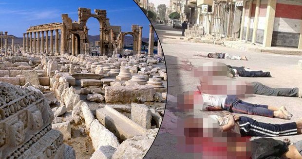 Masakr v ulicích perly pouště: Džihádisti popravovali v syrské Palmýře