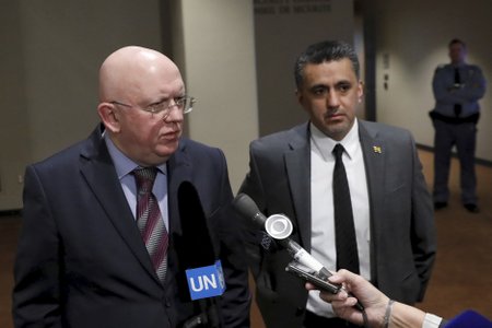 Ruský velvyslanec v OSN Vasilij Něbenzja