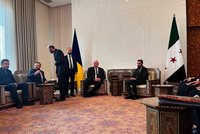 Ostře sledované jednání. Faktický vládce Sýrie Šara se setkal s ukrajinskou delegací