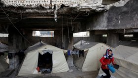 Uprchlický tábor v severozápadní syrské provincii Idlib (27. 7. 2020)