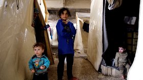 Uprchlický tábor v severozápadní syrské provincii Idlib (27.7.2020)